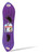 The Original Geospace Sledsterz Kids Beginner Snowboard for Winter Fun on Snow, with Adjustable Step-in Bindings; for Kids Between 4 to 12 Years Old (Purple)