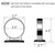 Hair Dryer Holder, Bathroom Cabinet Door Blow Dryer Stand, Blow Dryer Holders Wall Mount - Extra Large Rim (Silvery)