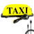 ABUKALIXIN USB Rechargeable LED Car TAXI Sign Top Light Yellow Shell Dome Light With Magnet Base Taxi Light Waterproof Push Button Red Switch