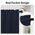 Easy-Going Blackout Door Curtains, Rod Pocket Privacy Light Filtering Sidelight Curtains for French Door, 1 Panel, 25x40 inch, Navy