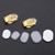 80 Pieces 8 Size Earring Pads TPE Material (Better Than Silicone) Comfort Earring Cushions for Clips on Earrings, Clear, White (Clear White)