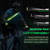 Reflective Sash for Walking at Night, High Visibility Reflective Running Gear Night Walking Safety Gear for Men Women Kids, Reflective Sash with 2 Pcs Reflective Armbands for Running Walking (green)