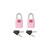 SURE LOCK TSA Approved Luggage Locks - One Key Opens All, Compact & Durable Zinc Alloy Travel Lock with Steel Shackle, Keyed Alike (Pink 2 Locks, Mini Size for Suitcase/Backpack/Gym Locker)