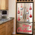 32PCS Christmas Garage Door Decorations Magnets - Merry Xmas Ball Holiday Refrigerator Fridge Kitchen Decor(Red, Silver)