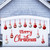 32PCS Christmas Garage Door Decorations Magnets - Merry Xmas Ball Holiday Refrigerator Fridge Kitchen Decor(Red, Silver)