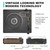 WOCKODER Vinyl Record Players Vintage Turntable with Speakers Belt-Driven Turn Tables Support 3-Speed, Bluetooth Wireless Playback, Headphone, AUX-in, RCA Line LP Phonograph Auto Stop Retro Black