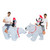 DeHasion Christmas Inflatable Penguin Riding Polar Bear Costume Adult Inflatable Riding Costume Christmas Blow Up Suit for Christmas Party/Parade