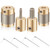 Glass Diamond Grinder Bit Head Tools Stained Glass Drill Bits Brass Core Stained Grinder Bits Stain Tools 4 Sizes 1" 3/4" 1/4" 1/8"
