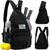 SunForMorning Pickleball Bag, Tactical Pickleball Backpack for Women Men, Adjustable Sling Bag with Fence Hook Water Bottle (Includes 2 Patches+1Carabiner), Black