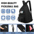 SunForMorning Pickleball Bag, Tactical Pickleball Backpack for Women Men, Adjustable Sling Bag with Fence Hook Water Bottle (Includes 2 Patches+1Carabiner), Black