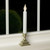 612 Vermont LED Battery Operated Window Candles with Timer, Bright Hot Spot, VT-1506P-4 (Pack of 4, Pewter)