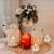 Eywamage Ivory Flameless Wax Tealights with Remote Batteries, Flickering Realistic LED Tea Votive Candles Set of 10