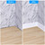 Duzzy Flexible Baseboard Molding Trim, 6 Inch(W) x 40 Feet(L) Peel and Stick Rubber Wall Trim Molding, Self-Adhesive Vinyl Wall Base Cove Base