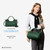 BOSTANTEN Genuine Leather Purses for Women Designer Handbags Crossbody Shoulder Bags Top Handle Satchel Dark green