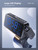 Projection Alarm Clock for Bedroom, Alarm Clock with 350° Rotatable Projector, 5 Brightness, Dual Alarm with Weekday/Weekend Mode, Temp & Humidity, Snooze, Bedside Alarm Clock for Heavy Sleepers(Blue)