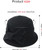 Women Vintage Felt Bucket Hat Winter Wool Dress Beret Hat (C021-Black)
