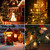 KGC 25Pack C7 LED Christmas Light Bulb, E12 Base LED Bulbs, 0.6W 2200K Warm White 50LM, Clear Plastic Night Lights C7 Replacement Bulbs for Christmas String Lights.