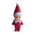 WULEEUPER Tiny Baby Elf Doll | Christmas Miniature Elf Decoration | Newborn Gift | Baby Grow Dolls with Feet and Shoes (Red)