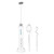 FoodVille MF09 3 in 1 Rechargeable Milk Frother Handheld Foam Maker with Charging Stand & 3 Stainless Steel Whisks (White without Case)