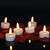 Wondise Valentines Decor Battery Operated Flameless Tea Lights with Timer, 12 Pack Realistic 3D Wick Votive Candles for Dating Wedding Decorations