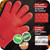 KITCHEN PERFECTION Silicone Smoker Oven Gloves -Extreme Heat Resistant BBQ Gloves -Handle Hot Food Right on Your Grill Fryer&Pit|Waterproof Grilling Cooking Baking Mitts|Superior Value Set +3 Bonuses