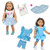 23 Pcs American Doll Clothes Dress and Accessories Sets for American 18 inch Dolls - Including 10 Complete Set of Clothing , Doll Accessories with Hair Bands and Hair Clip