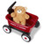 Radio Flyer My 1st Wagon with Teddy Bear, Red