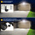 Onforu 100W Dusk to Dawn Outdoor Lighting, 9000LM Exterior Led Flood Lights, IP65 Waterproof 3 Adjustable Heads Security Black Lights Fixture, 6500K Photocell Floodlights for Garage, Patio, Yard