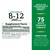 Nature’s Bounty Vitamin B12 2500 mcg, Cellular Energy Support, for Energy Metabolism, Heart & Nervous System Health, 75 Quick Dissolve Tablets