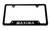 Custom Maxima License Plate Frame Cover Tag Holder Stainless Steel (1x Black) Custom Maxima License Plate Frame Cover Tag Holder Stainless Steel (1x Black)