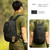 ArcEnCiel 15L Motorcycle Backpack Tactical Bag Rucksacks for Outdoor Camping Trekking with Patch(Black)