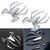 3D Spider Chrome Emblems Badges Sticker - High Gloss Silvery Car Accessories for Can-Am Spyder RT/ST/RS - Automotive Decals Spider Logo Emblems & Stickers (2pcs)