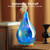 Porseme 280ml Essential Oil Diffuser 3D Hand-Blown Glass Aroma Diffusor, Aromatherapy Unltrasonic Cool Mist deffuser, 7 Color Changing Humidifier, Waterless Shut-Off, Timer Function for Home Office
