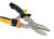 Fiskars PowerGear Aviation Snip Straight Cut, 40% More Power, Length 25cm, Steel Blade/Plastic Handle, Black/Orange, 1027207