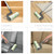Smart Design Large Mega Floor Lint Roller with Ergonomic Handle - Aluminum Tubes - Includes Adhesive Sheets - for Cleaning, Carpet, Car, Clothing, and Pet Hair - 12.5 x 42 Inch