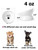 Y YHY Cat Bowl Anti Vomiting, Raised Food Bowls, Tilted Elevated Bowl, Ceramic Pet Food Bowl for Flat Faced Cats, Small Dogs, Protect Pet's Spine, Dishwasher Safe (5 Inches, White)