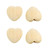 20pcs Natural 20mm Unfinished Wood Hearts Beads with Holes Eco-Friendly Wooden Handing Materials DIY Beading Craft Accessories (Heart Beads 20pcs)