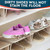 4 Pcs Shoe Slots Organizer for Closet – 10 x 8.7 Inches, Space Saver, Double Layer Shoe Dividers for Shelves – Durable, Stackable Shoes Organizer for Closet | Fits Heels, Sneakers, Flats, and More