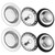 Kitchen Sink Drain Strainer 6 Pack Stainless Steel Sink Stopper, Anti-Clogging Kitchen Sink Drain Basket for Kitchen Sink Strainer Replacement Set