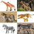 Safari Zoo Animals Figures Toys, 14 Piece Realistic Jungle Animal Figurines, African Wild Plastic Animals with Lion, Elephant Educational Learning Playset for Toddlers, Birthday Gifts Christmas