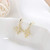 Simple CZ Star Cuff Wrap Earring - Cute Snowflake Crystal Twinkle Helix Cartilage Clip-on Non-Piercing Earring - Hexagram Ear Cuff (Snowflake Ear Cuff-Gold)