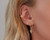 Simple CZ Star Cuff Wrap Earring - Cute Snowflake Crystal Twinkle Helix Cartilage Clip-on Non-Piercing Earring - Hexagram Ear Cuff (Snowflake Ear Cuff-Gold)