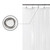 Barossa Design Small Shower Curtain for Shower Stall Size 36 x 72 inches,PEVA - Waterproof, Eco-Friendly, Non-Toxic, Odorless, PVC Free, Metal Grommets (Clear)-1769274966