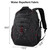 KROSER Travel Laptop Backpack 17.3 Inch XL Computer Backpack with Hard Shell Saferoom RFID Pockets Water-Repellent Business College Daypack Stylish Bag for Men/Women-Black