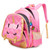 Moonmo Cute Unicorn Face Diamond Bling Waterproof Pink School Backpack Set Girls Book Bag (Large, Pink Set)-1769275247