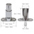 VictorsHome Push Plunger Lock 19mm x 40mm Cylinder Head Chrome Plated Zinc Alloy Keyed Alike 2 Pack