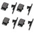 Decorite 5838-4 Pack - RV Cabinet Door Black Push Latch Grabber - Holder- 5lb - C3-805 - H315