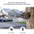 eMACROS Solar Wireless Driveway Alarm — 1/2 Mile Long Range Motion Sensor for Long Driveways, Homes & Large Properties, Outdoor Weatherproof Security Alert System(1 Base Station with 2 Sensors)