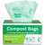 Compost Bags, Compostable Trash Bags 3 Gallon Compostable Bags 300 Count Small Compost Bags for Countertop bin Extra Thick 0.71 Mil. ASTM D6400 Certified By BPI and TÜV AUSTRIA (3 Gallon, 300 Units)