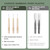 Isshah Biodegradable Bamboo Handle Interdental Brushes Between Teeth Cleaner Deep Clean Toothpick, FSC Certified and PETA Approved, Size 1 (0.45mm), 40 Count